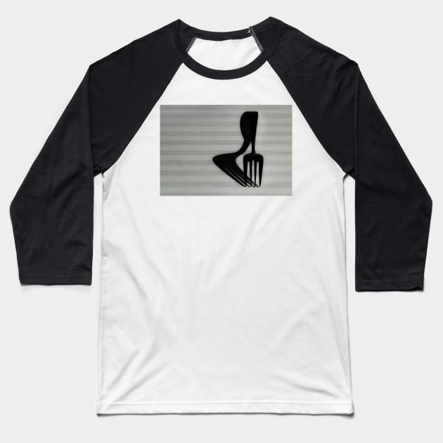 Musical Fork 2 Baseball T-Shirt by Robert Alsop